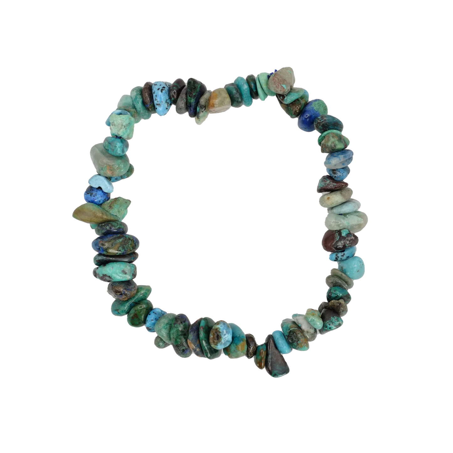Bracelets baroque en chrysocolle du Pérou de qualité AA