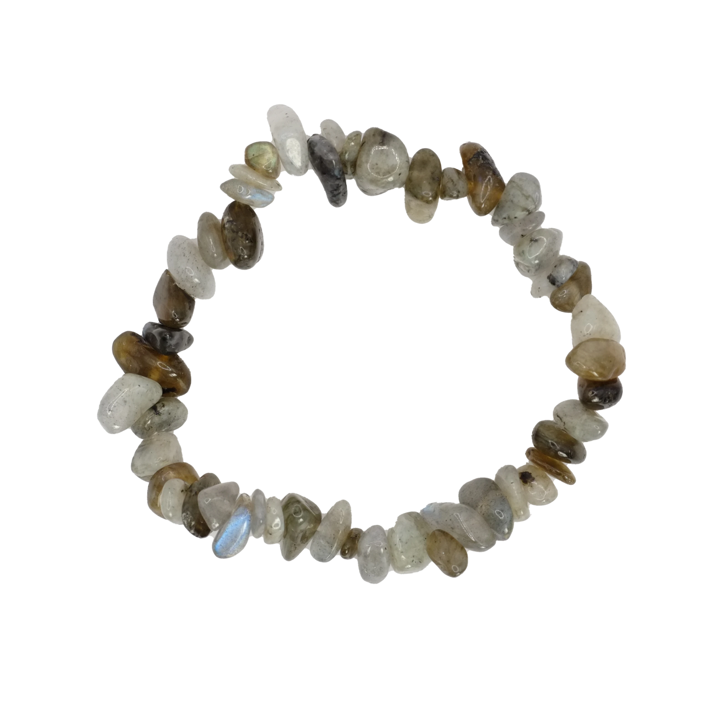 Bracelet baroque en labradorite de Madagascar de qualité A