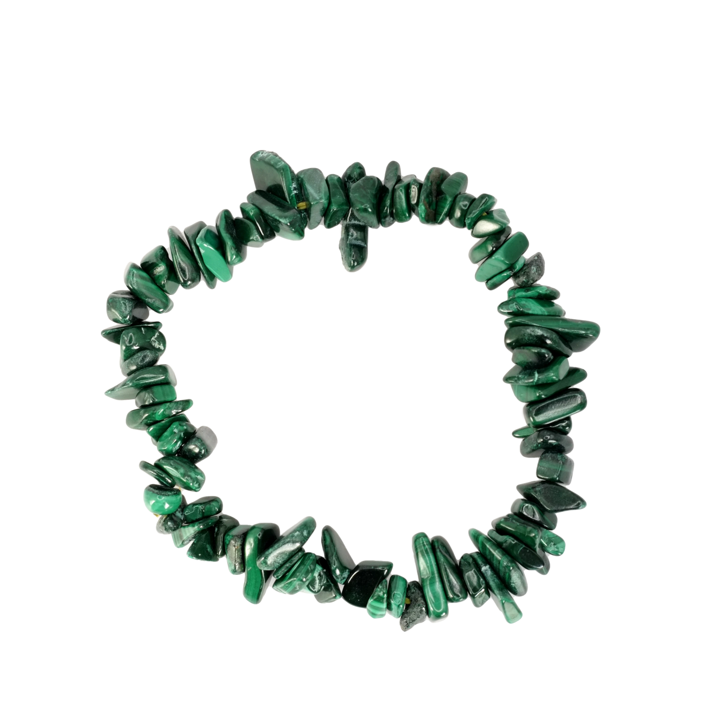 Bracelet baroque en malachite du Congo de qualité AA