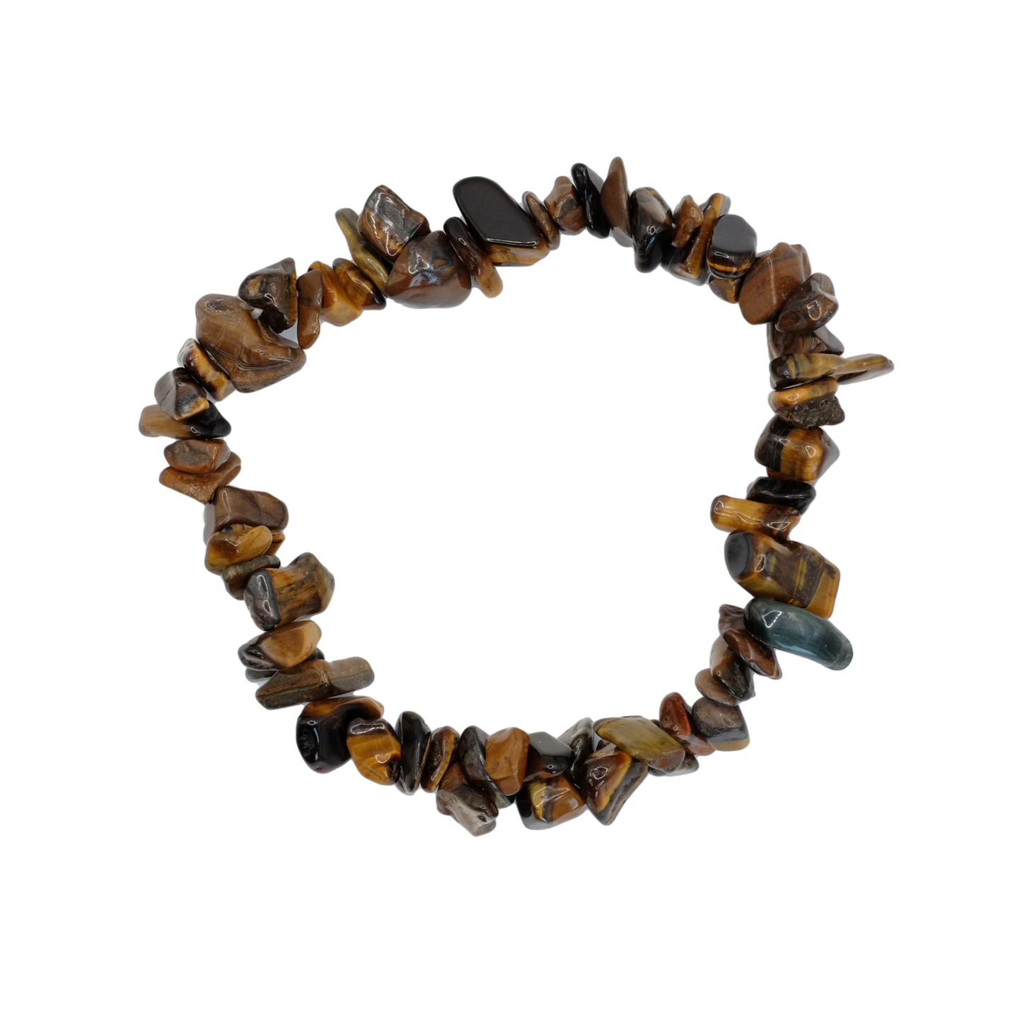 Bracelet baroque en oeil de tigre d'Afrique du Sud de qualité A