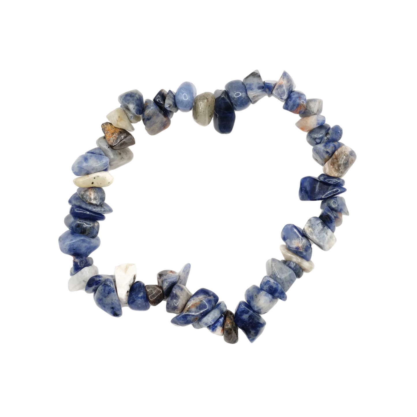 Bracelet baroque en sodalite du Brésil de qualité A