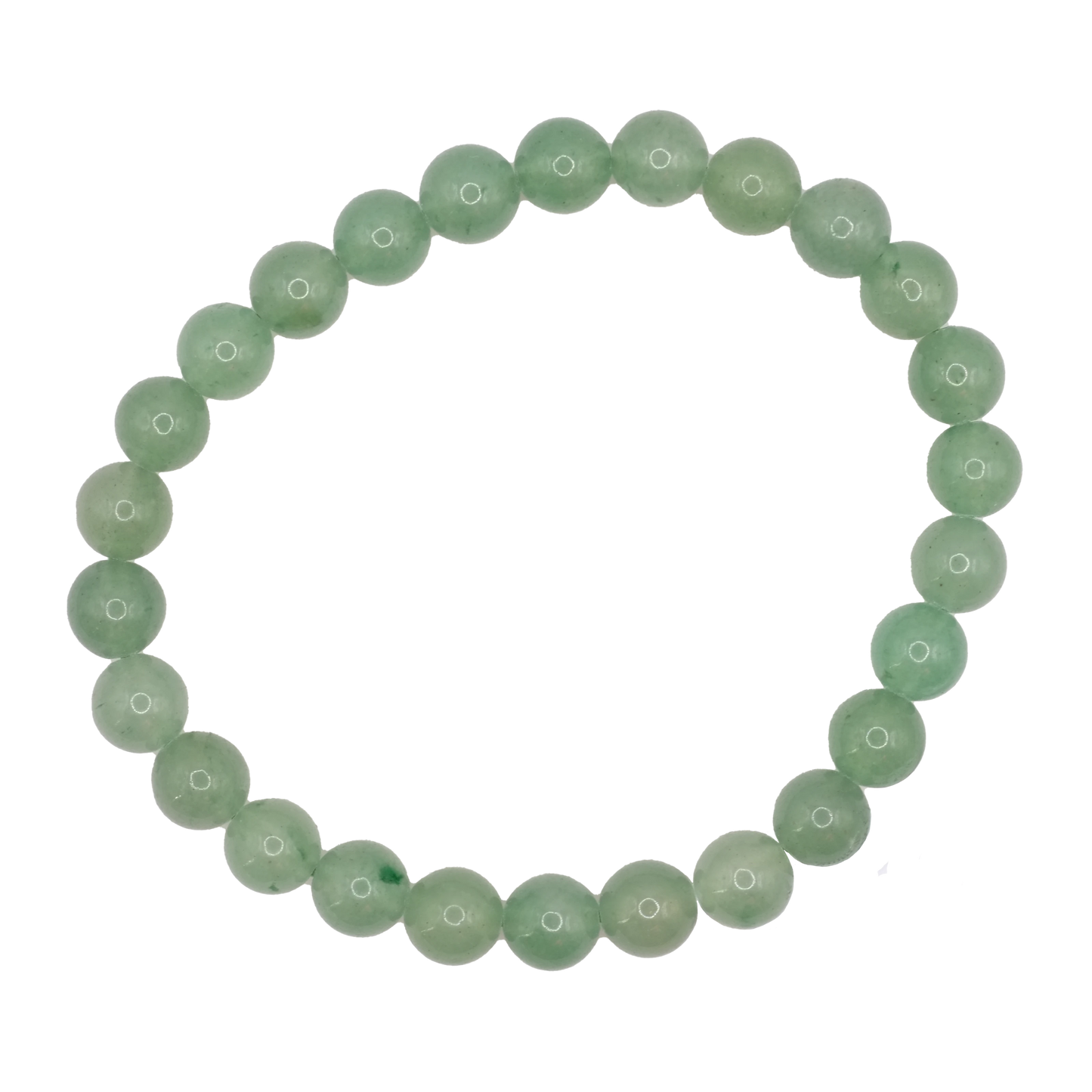 Bracelet boule 8mm en aventurine verte du Brésil de qualité AB - Taille 2