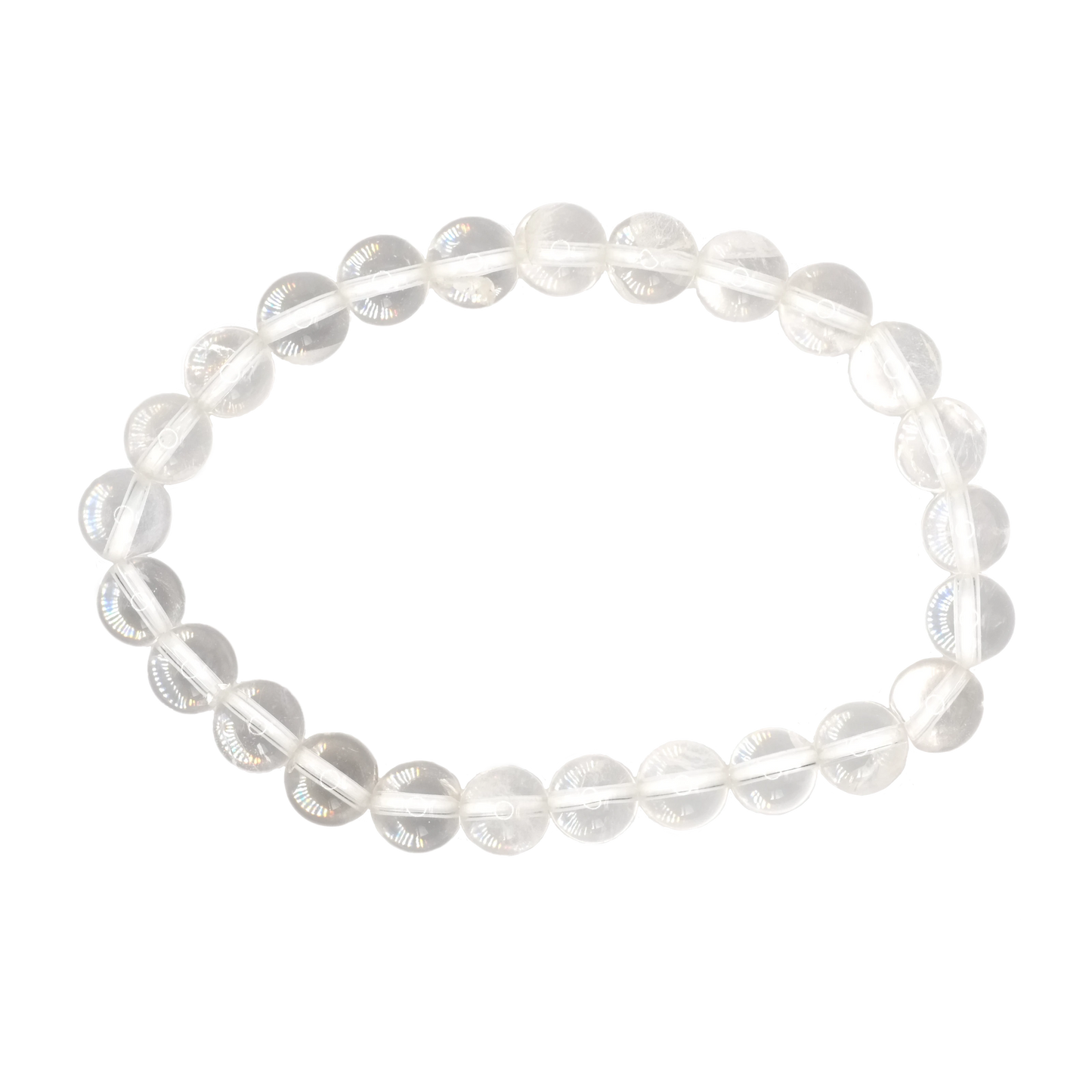 Bracelet boule en cristal de roche du Brésil de qualité A