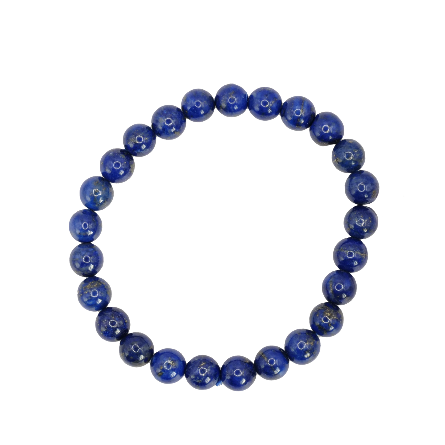 Bracelet boule en lapis lazuli d'Afghanistan de qualité AA+