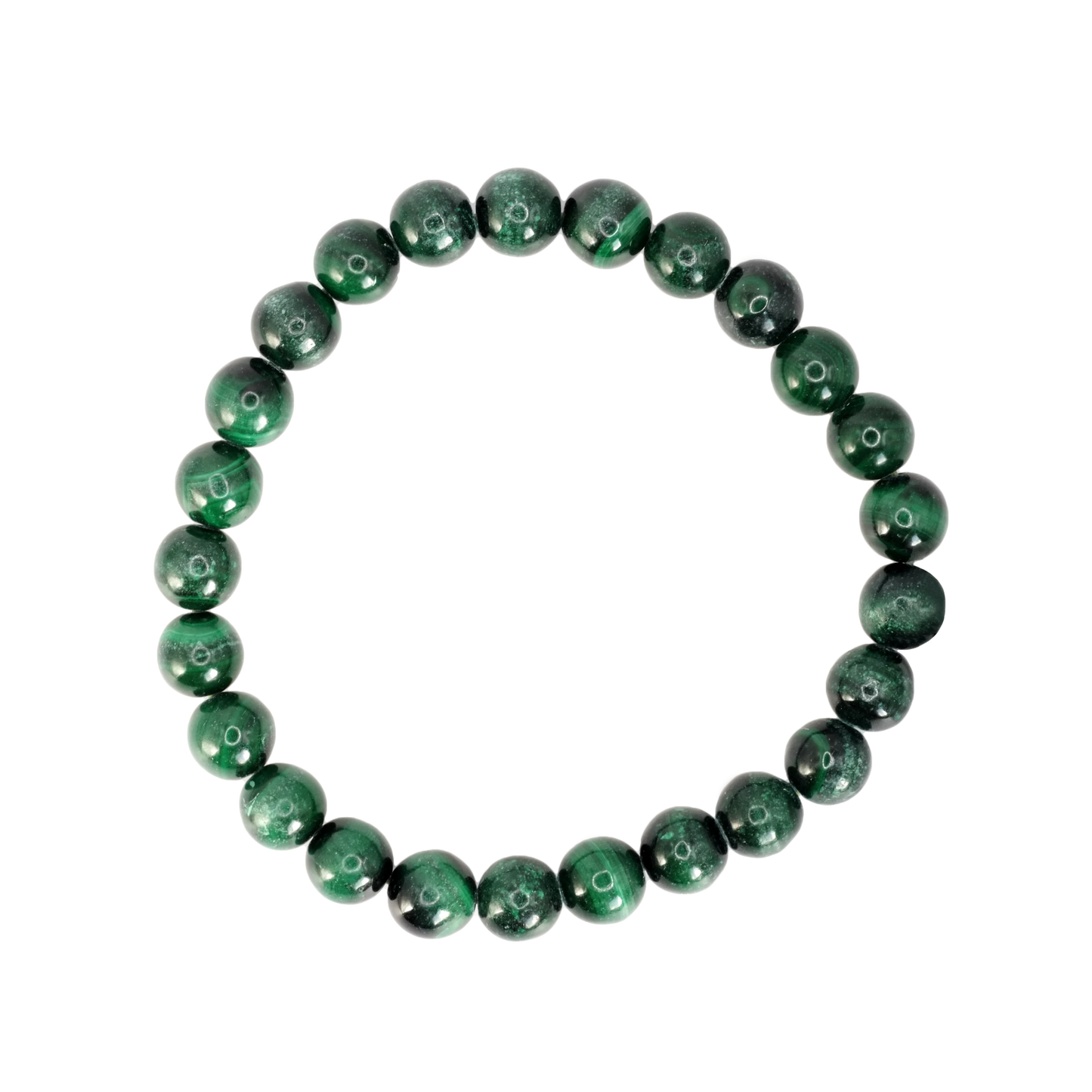 Bracelet boule en malachite du Congo de qualité A
