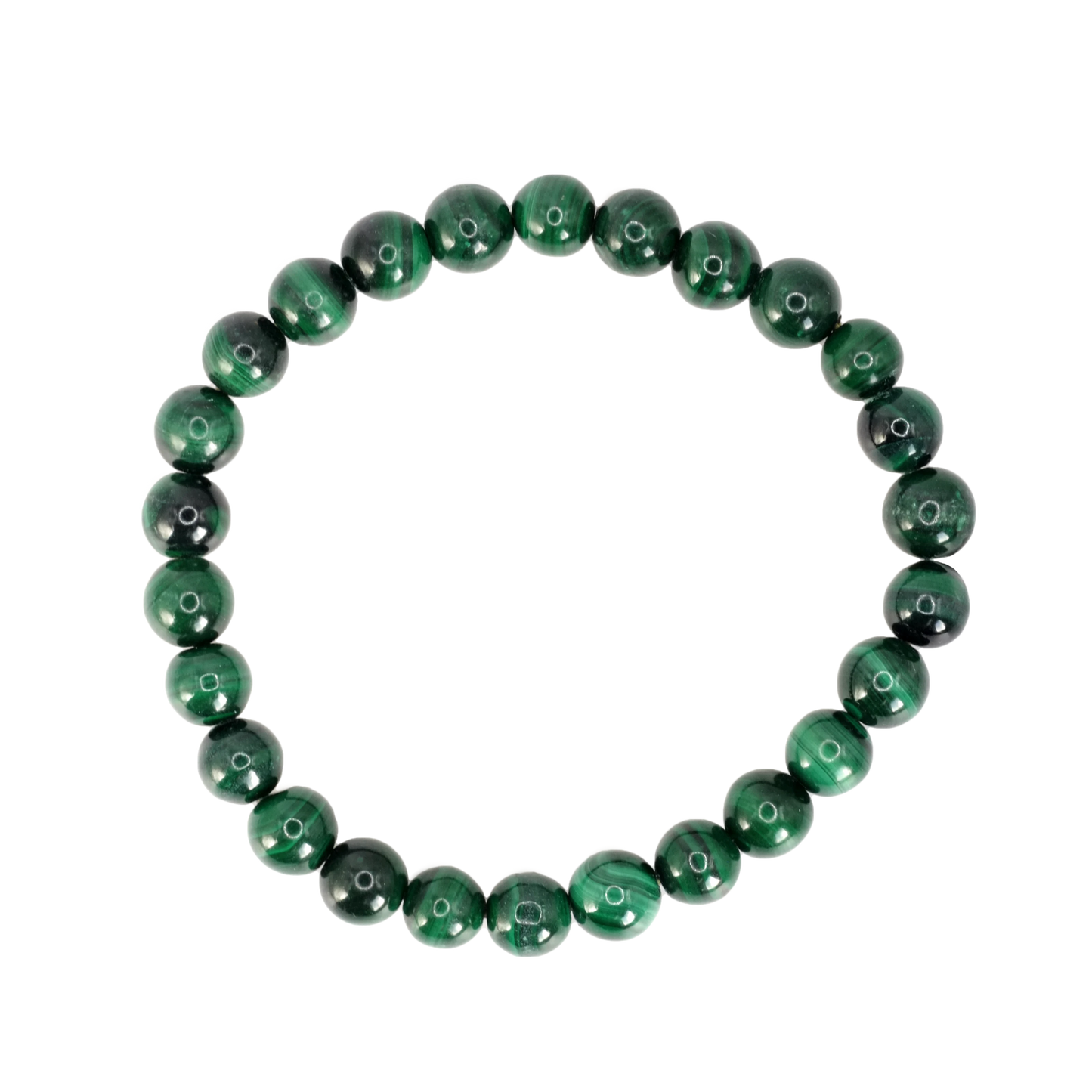 Bracelet boule en malachite du Congo de qualité AA - Taille 2