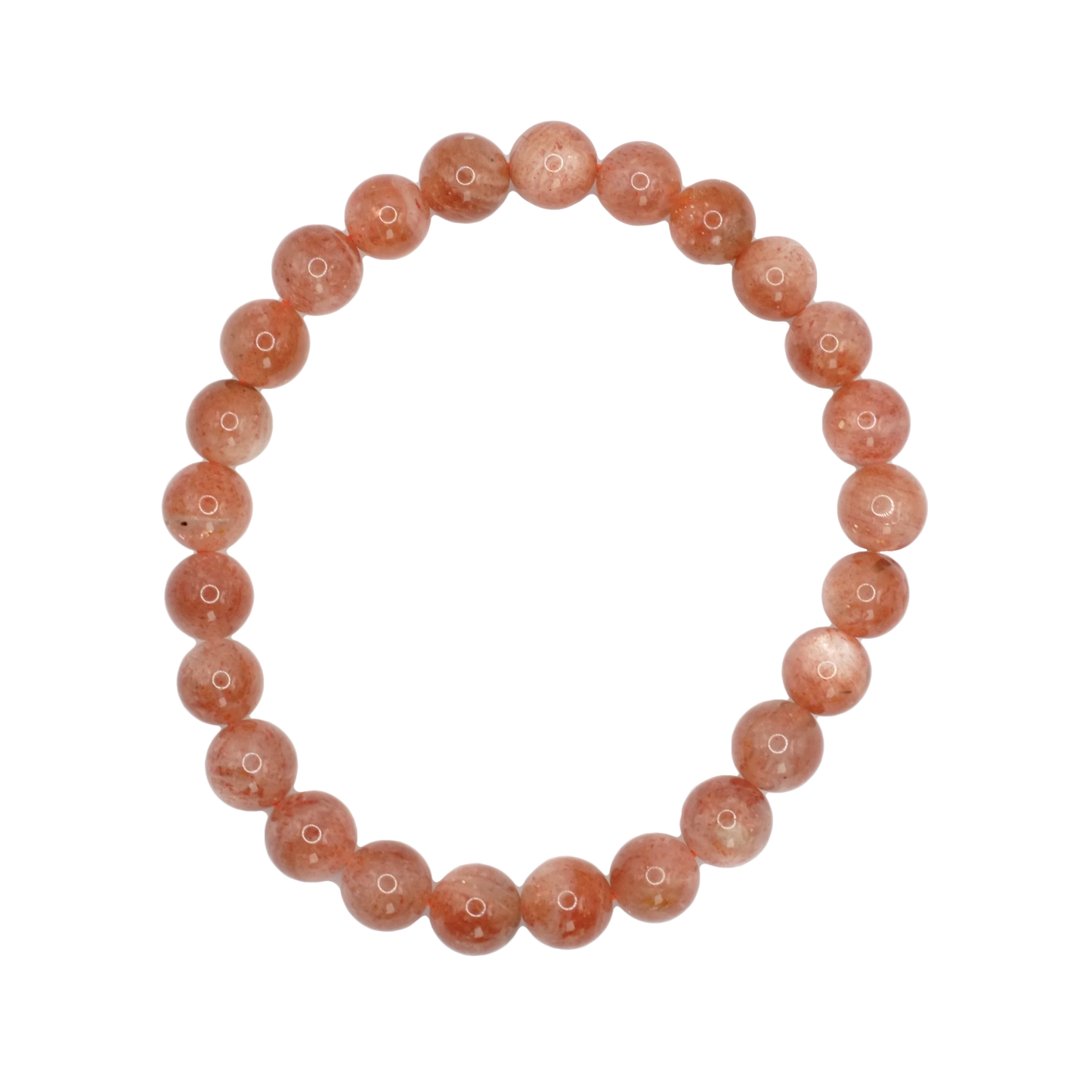 Bracelet boule en pierre de soleil d'Inde de qualité A