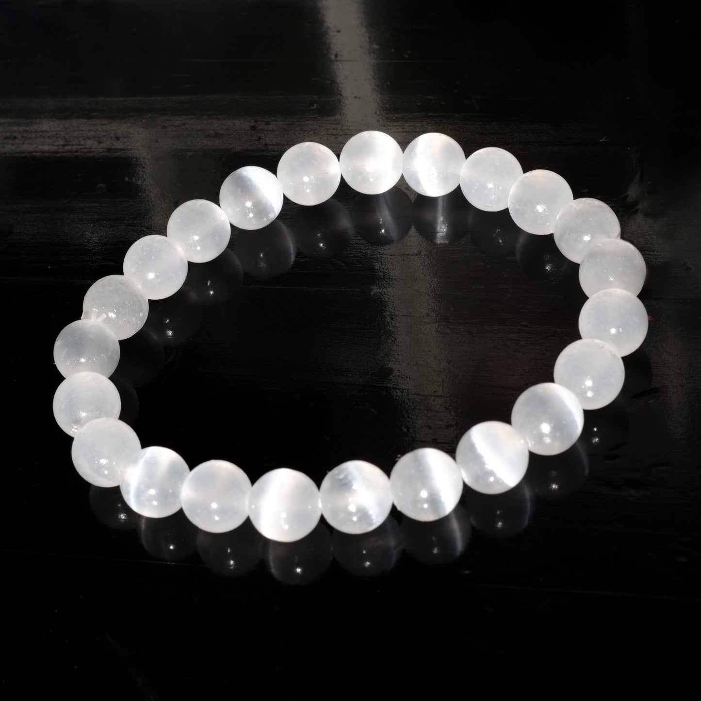 Bracelet sélénite 8mm
