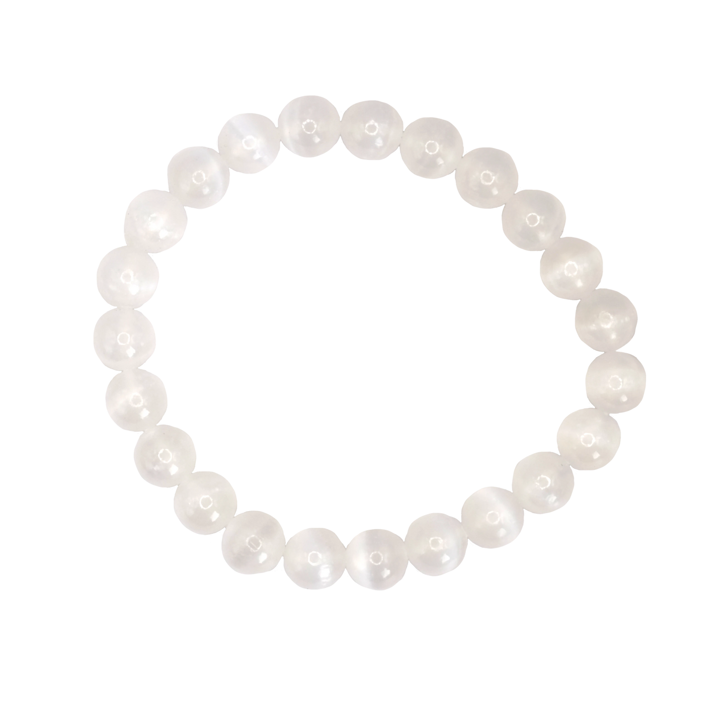 Bracelet boule en sélénite taille 2