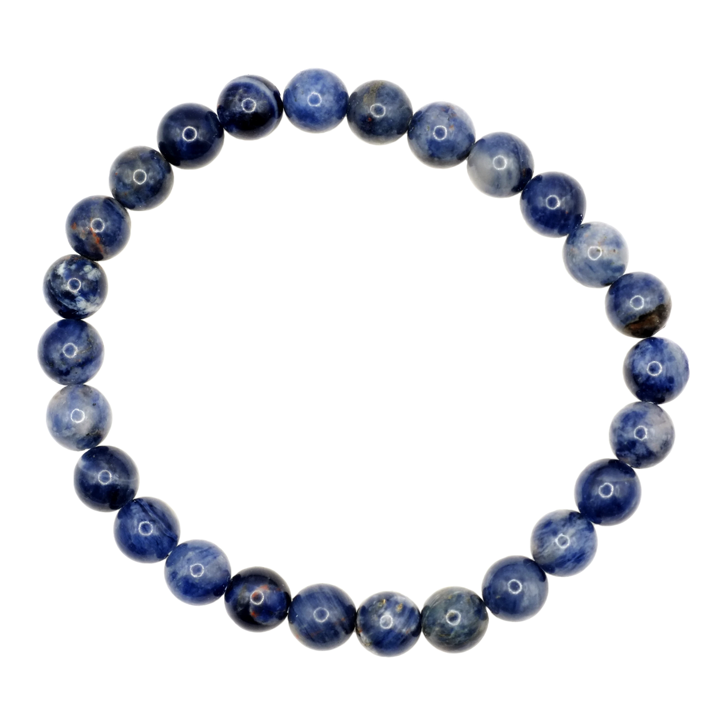 Bracelet boule en sodalite du Brésil de qualité A - Taille 2