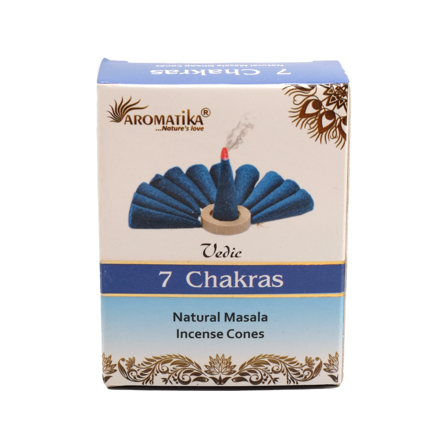 Encens naturel 7 chakras en cônes - Aromatika