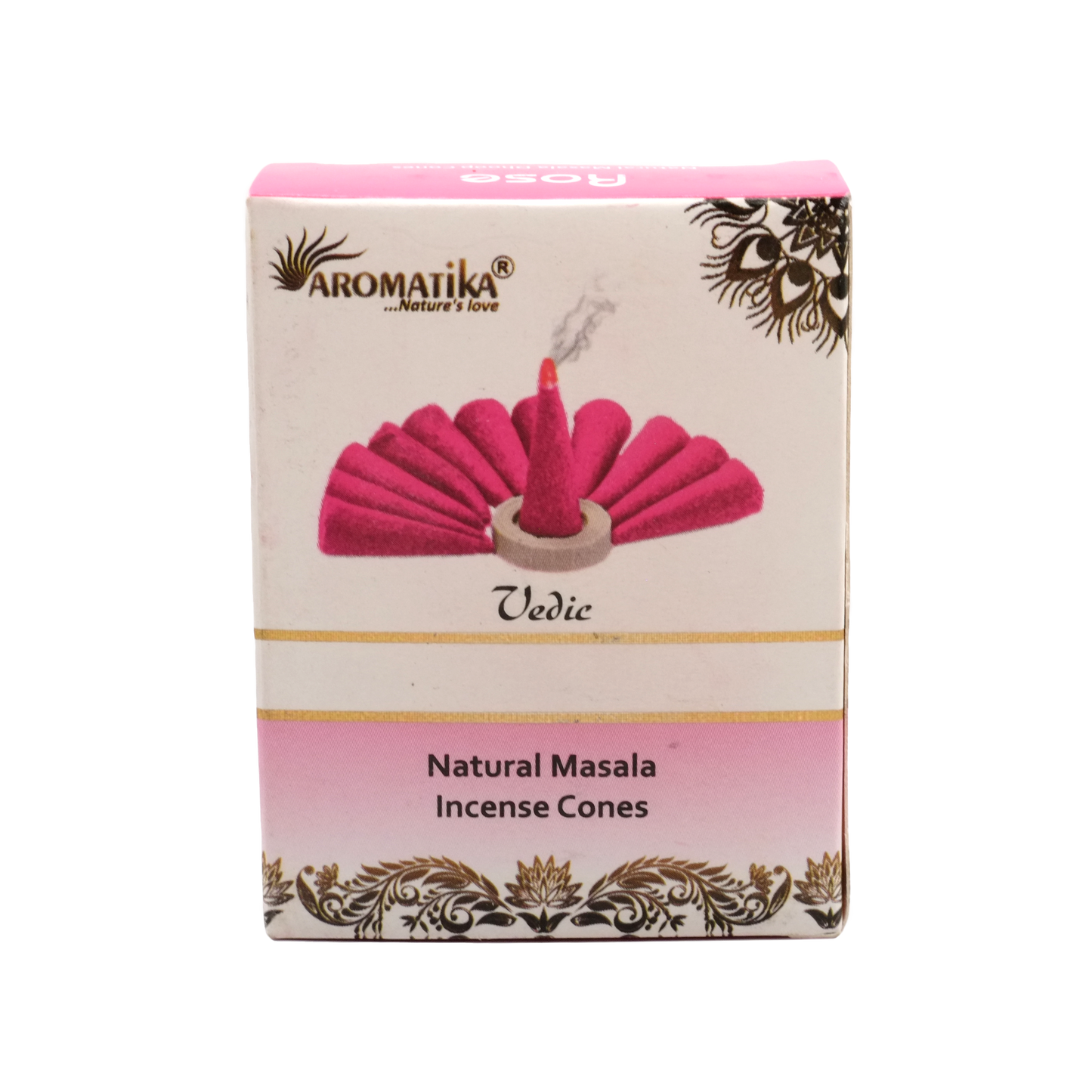 Encens naturel rose en cônes - Aromatika