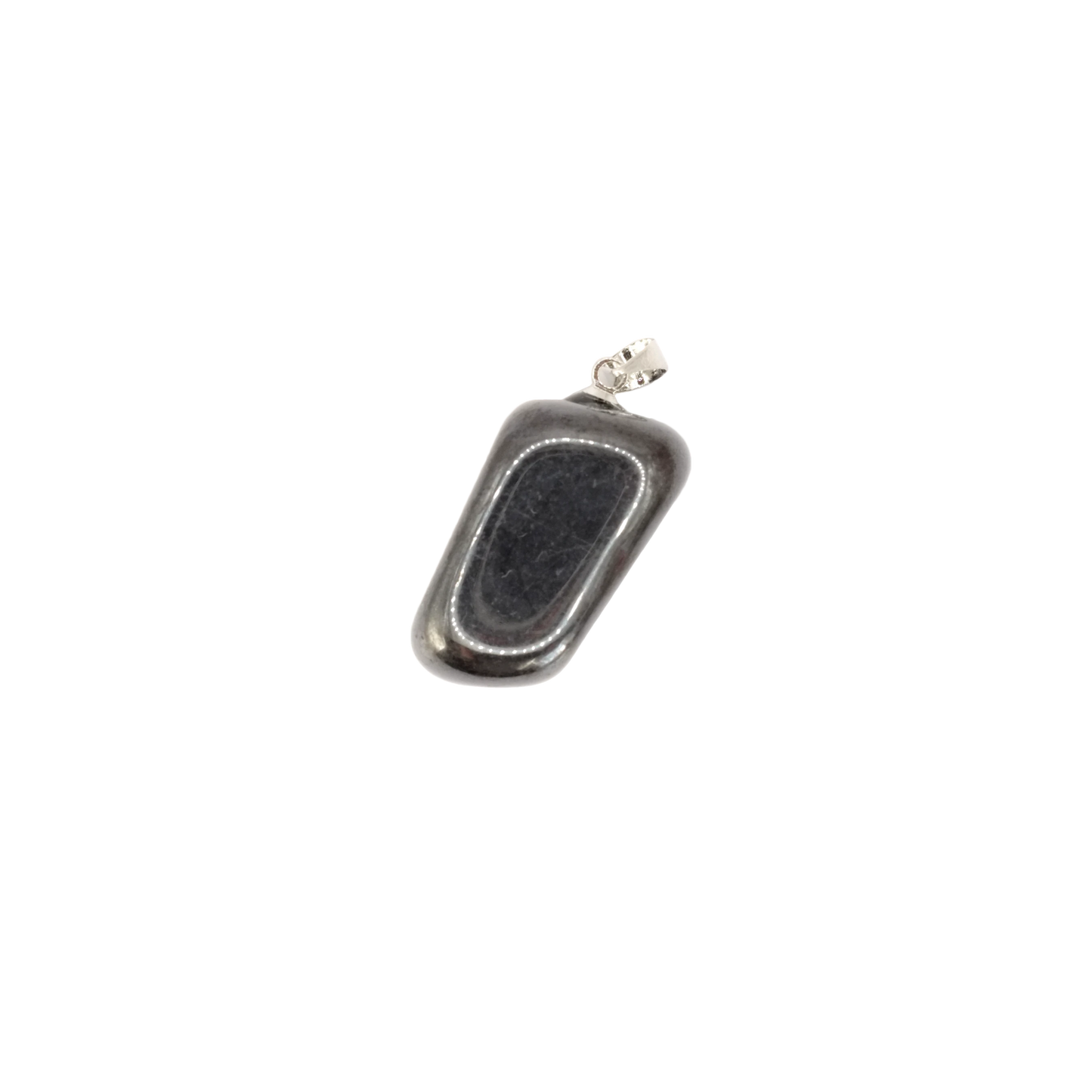 Pendentif pierre roulée en hématite de Chine de qualité A+