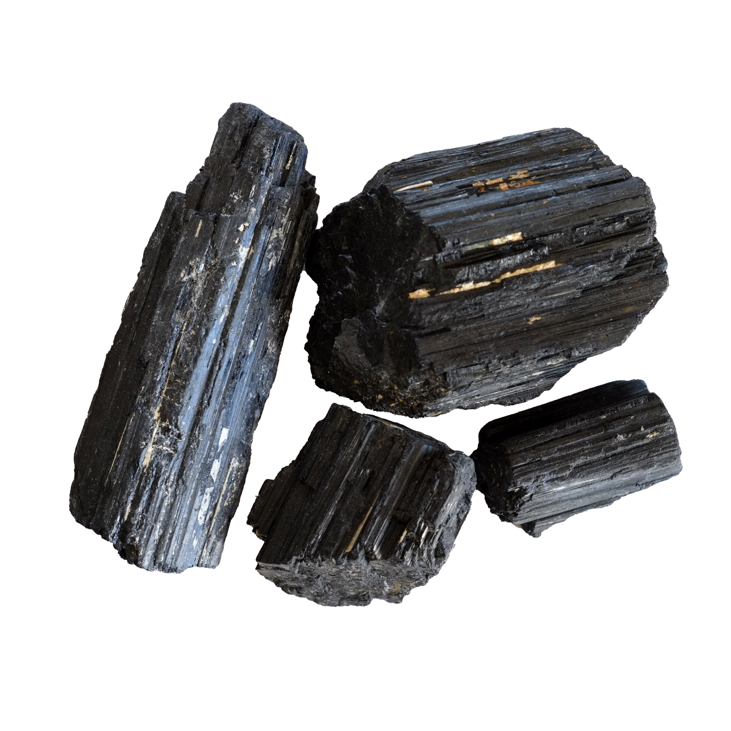 Pierre brute tourmaline noire cristallisée