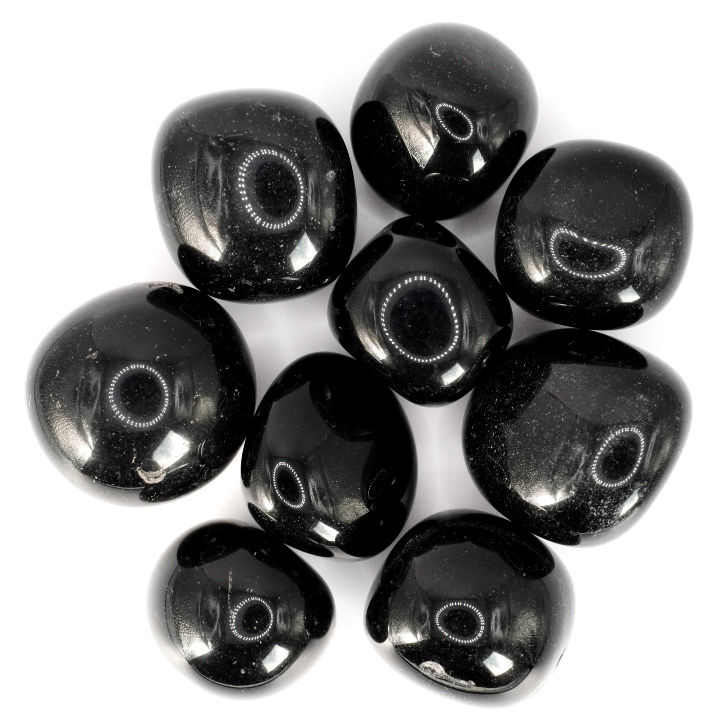 Pierres roulées en obsidienne du Mexique de qualité A