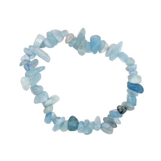 Bracelet baroque en aigue-marine