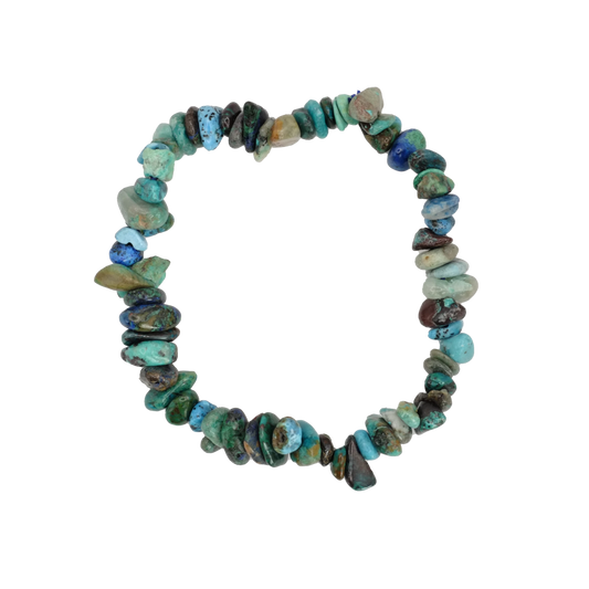 Bracelets baroque en chrysocolle du Pérou de qualité AA