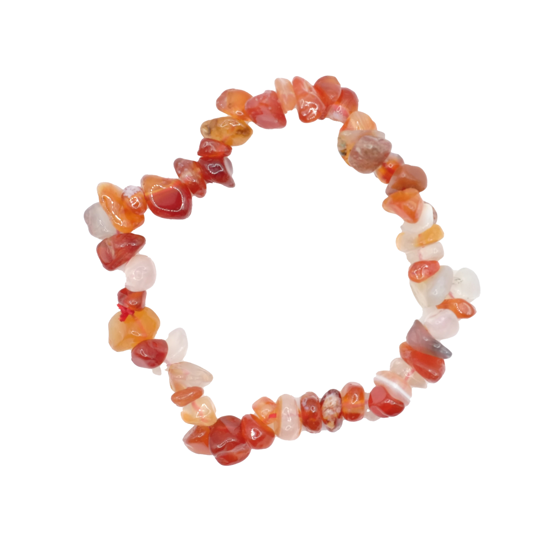 Bracelet baroque en cornaline du Brésil de qualité A