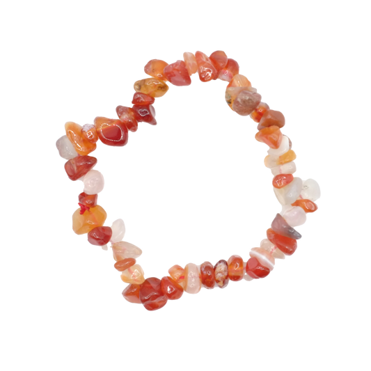 Bracelet baroque en cornaline du Brésil de qualité A