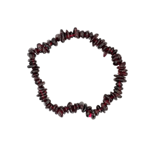 Bracelet baroque en grenat rouge du Pakistan de qualité A