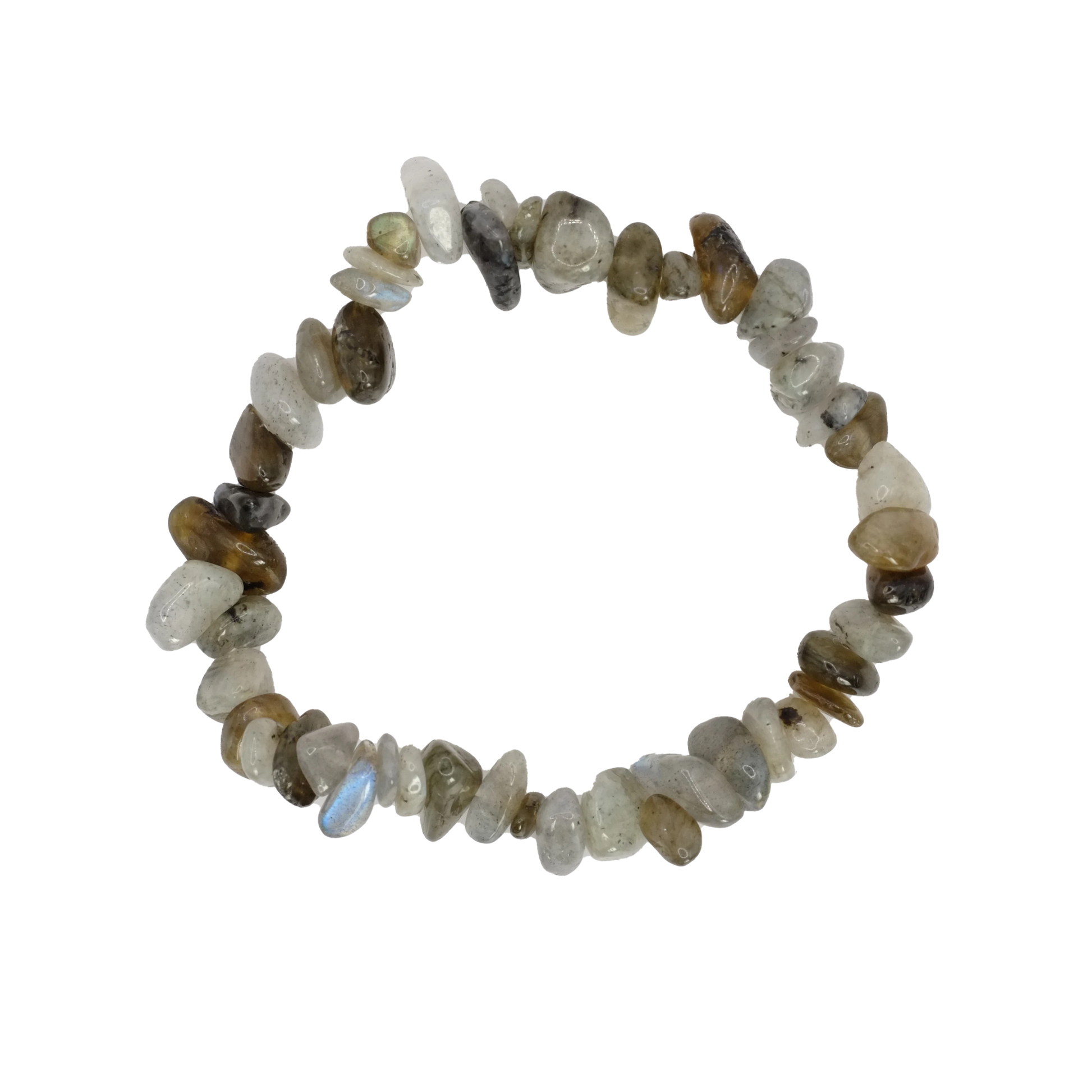 Bracelet baroque en labradorite de Madagascar de qualité A