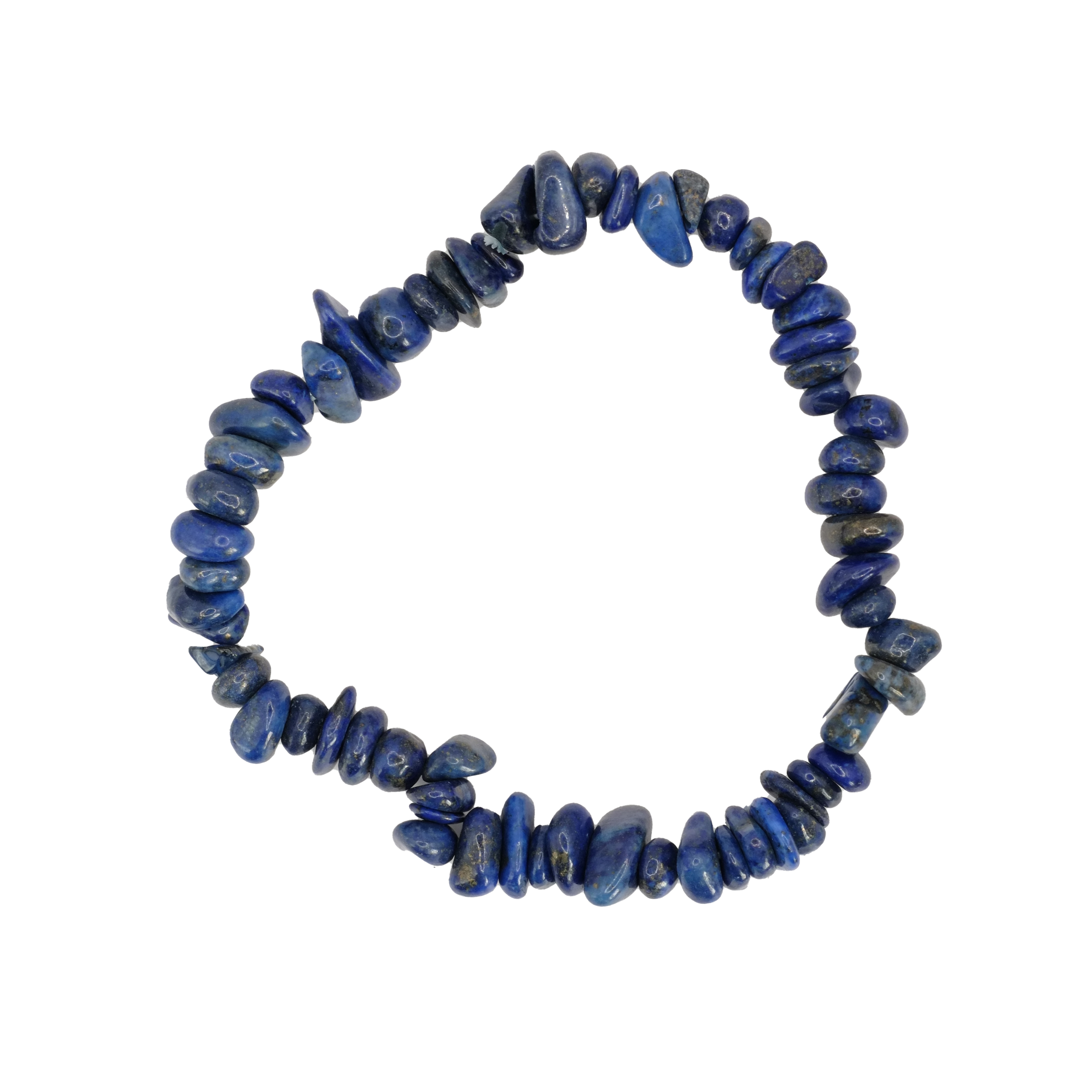 Bracelet baroque en lapis lazuli d'Afghanistan de qualité AA.