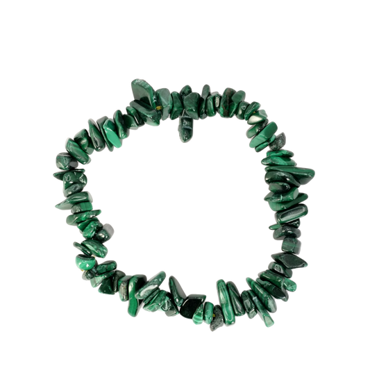 Bracelet baroque en malachite du Congo de qualité AA