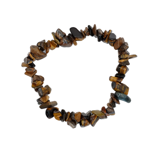 Bracelet baroque en oeil de tigre d'Afrique du Sud de qualité A