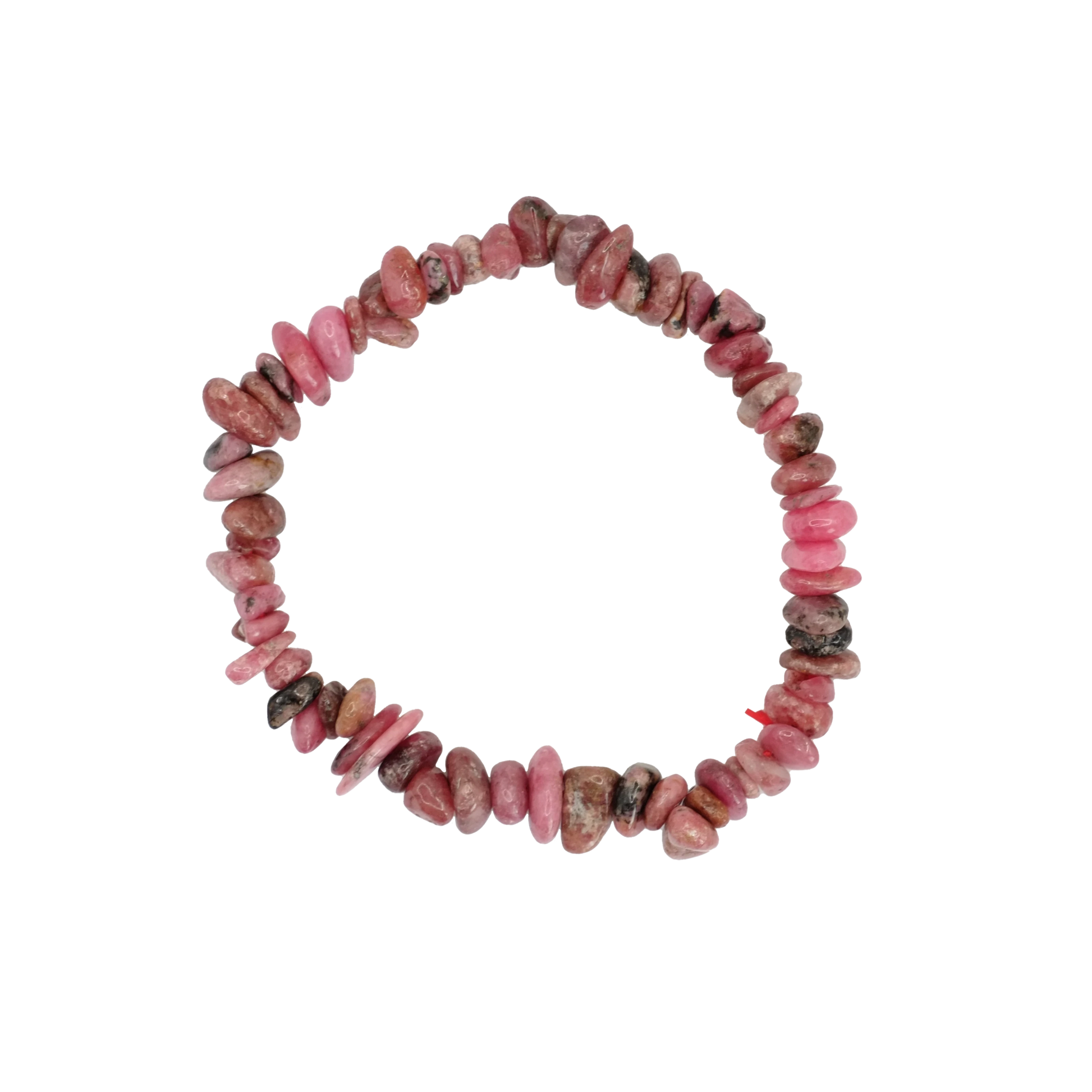 Bracelet baroque en rhodonite du Brésil de qualité AA