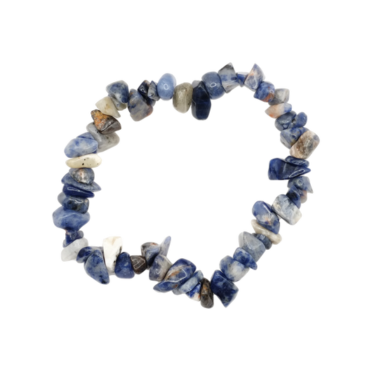 Bracelet baroque en sodalite du Brésil de qualité A