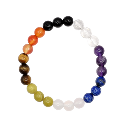 Bracelet 7 chakras 8mm