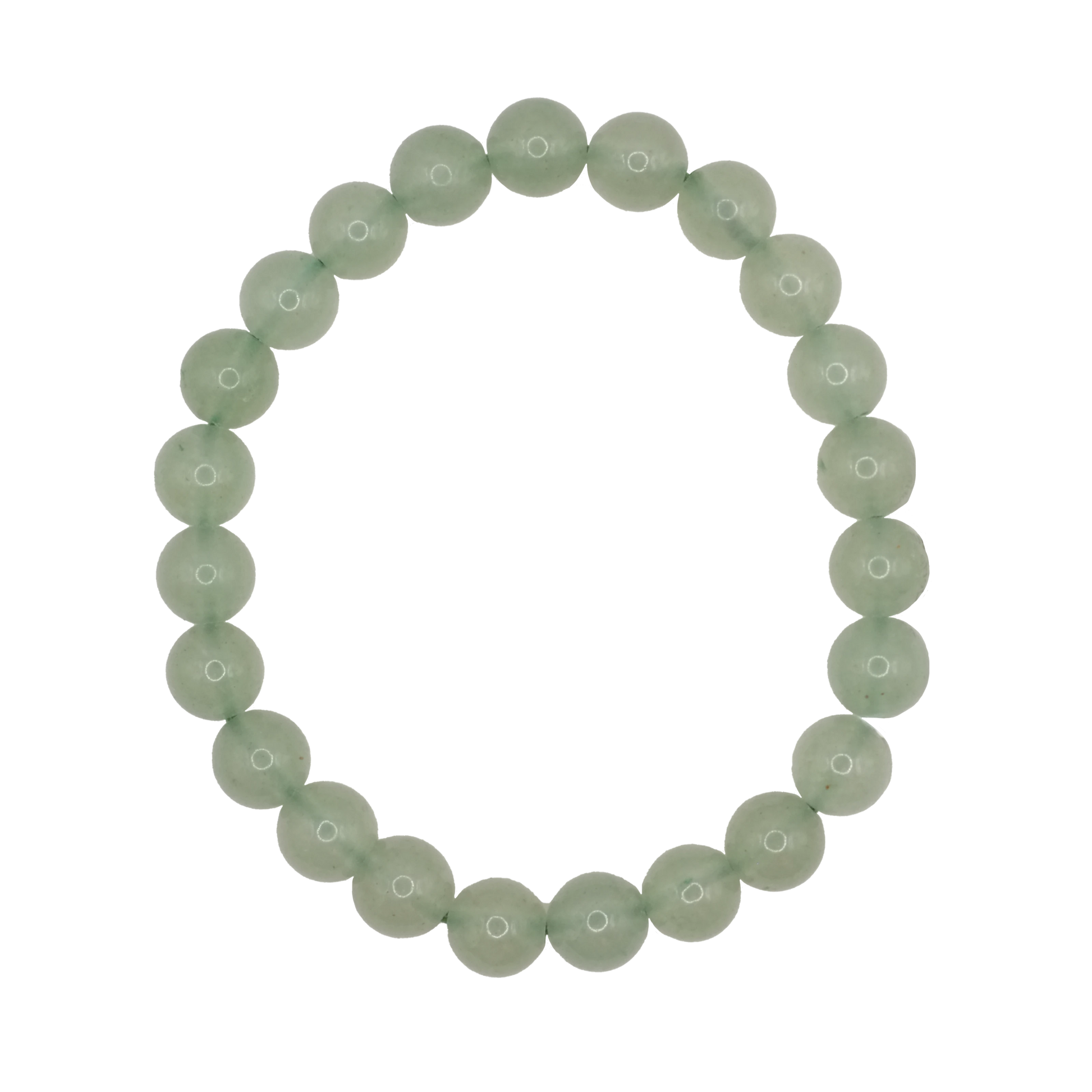 Bracelet boule 8mm en aventurine verte du Brésil de qualité AB