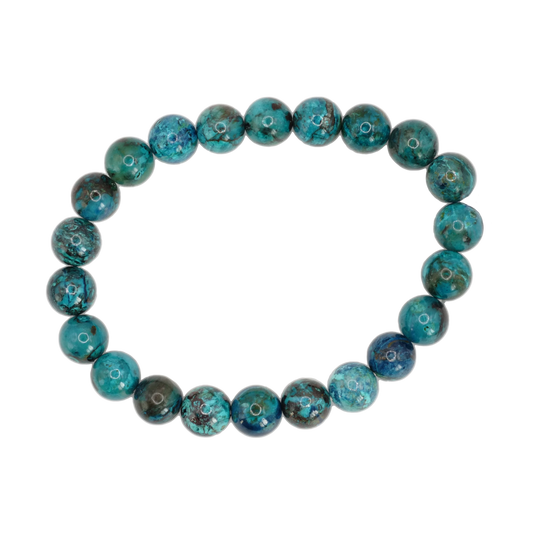 Bracelets baroque en chrysocolle du Pérou de qualité AAA