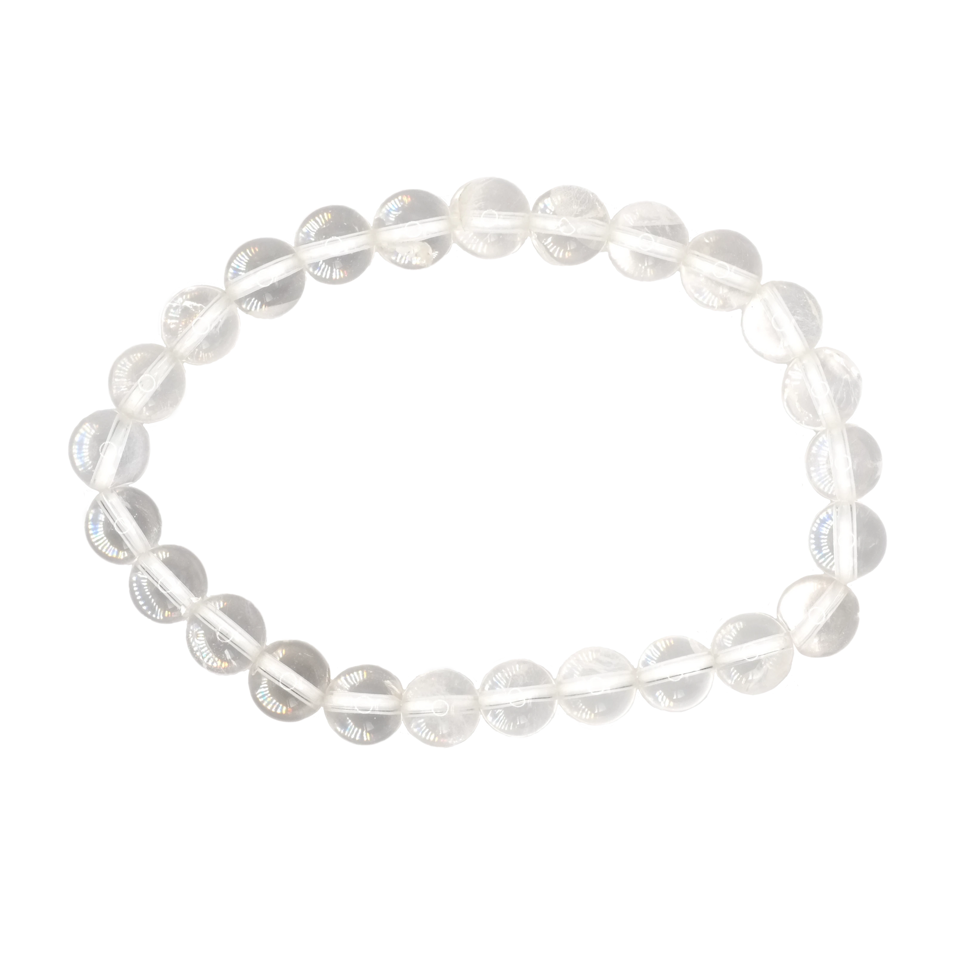 Bracelet boule en cristal de roche du Brésil de qualité A