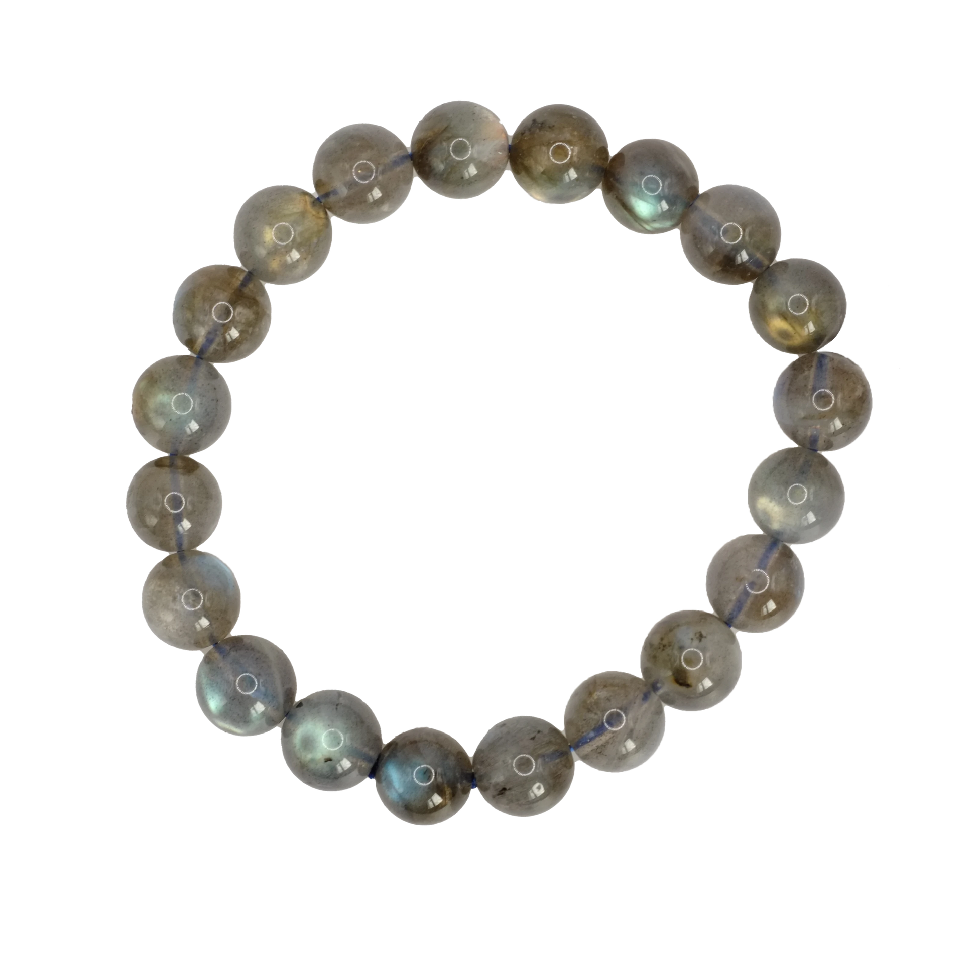 Bracelet boule en labradorite d'Afghanistan de qualité AA