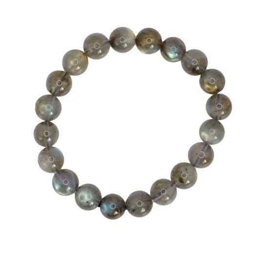 Bracelet boule en labradorite d'Afghanistan de qualité AA