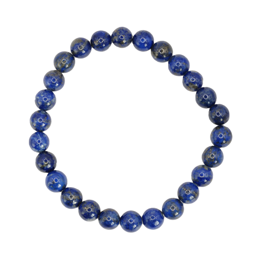 Bracelet boule en lapis lazuli d'Afghanistan de qualité A - Taille 2