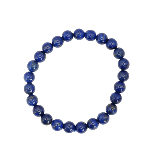 Bracelet boule en lapis lazuli d'Afghanistan de qualité AA+