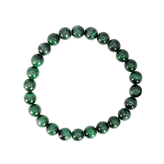 Bracelet boule en malachite du Congo de qualité A