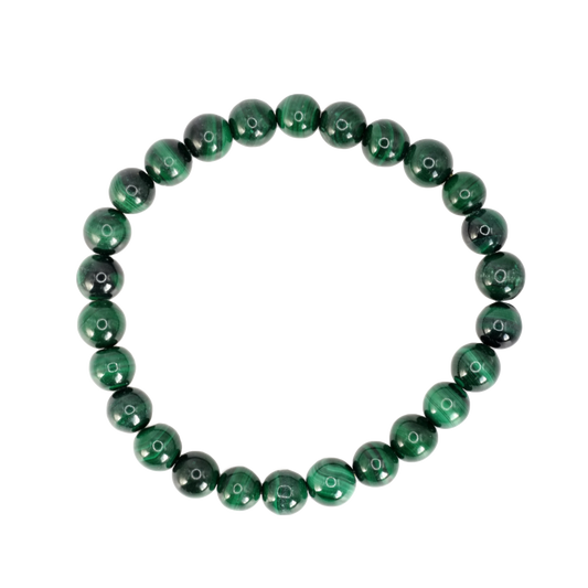 Bracelet boule en malachite du Congo de qualité AA - Taille 2