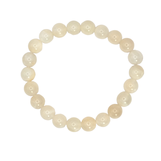 Bracelet boule en pierre de lune d'Inde de qualité A
