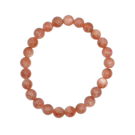 Bracelet boule en pierre de soleil d'Inde de qualité A