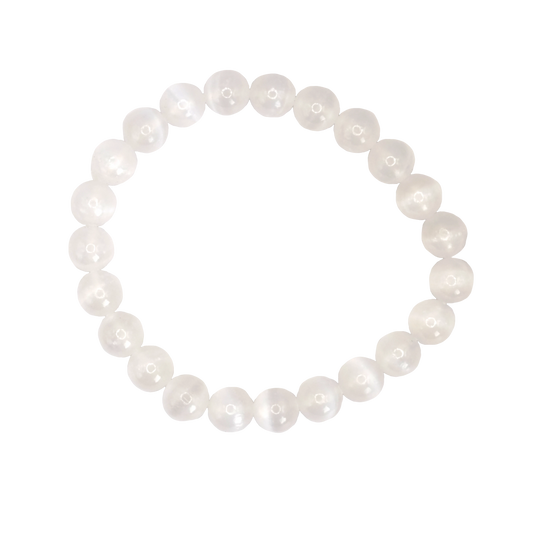 Bracelet boule en sélénite taille 2