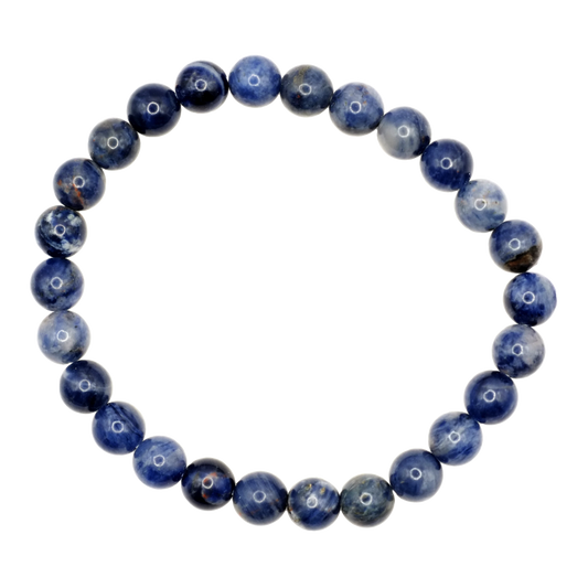 Bracelet boule en sodalite du Brésil de qualité A - Taille 2