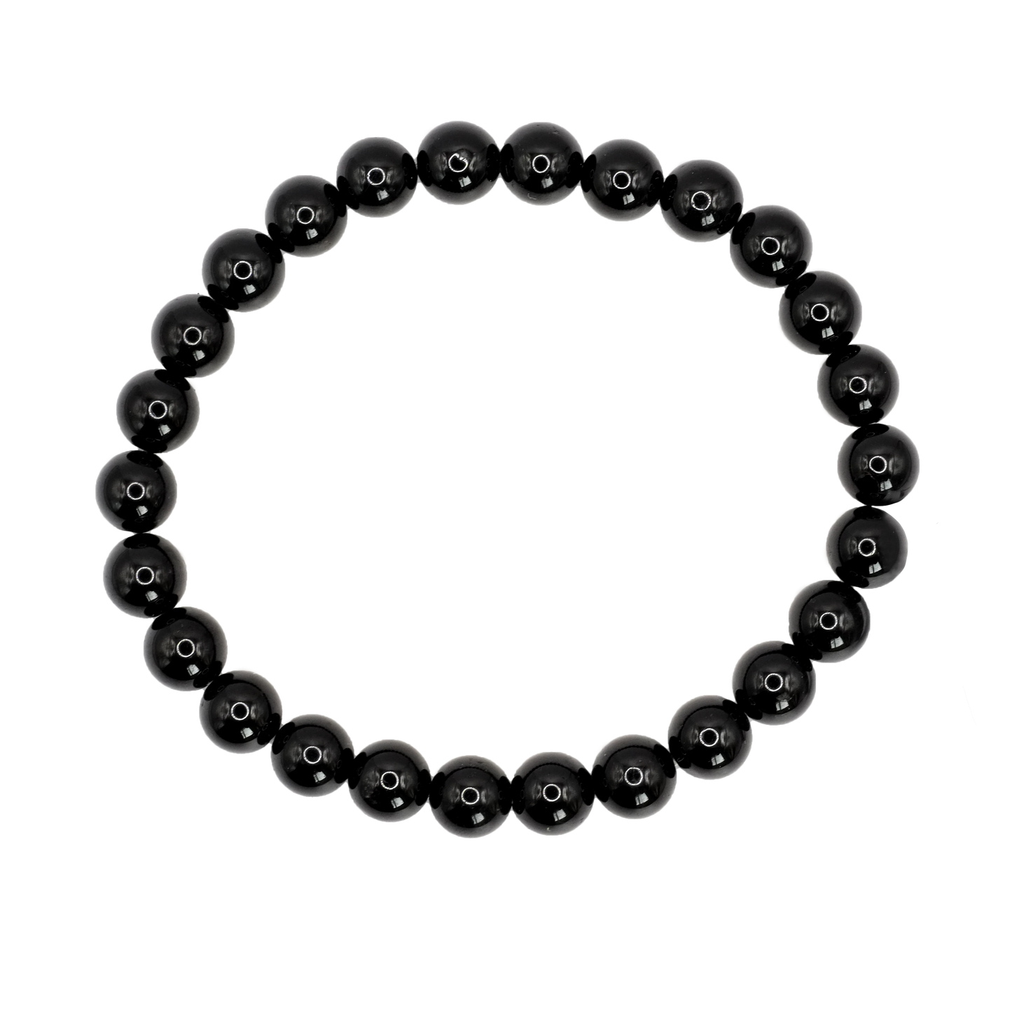 Bracelet boule en tourmaline noire du Brésil de qualité A - Taille 2