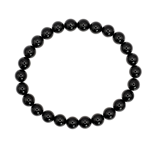 Bracelet boule en tourmaline noire du Brésil de qualité A - Taille 2