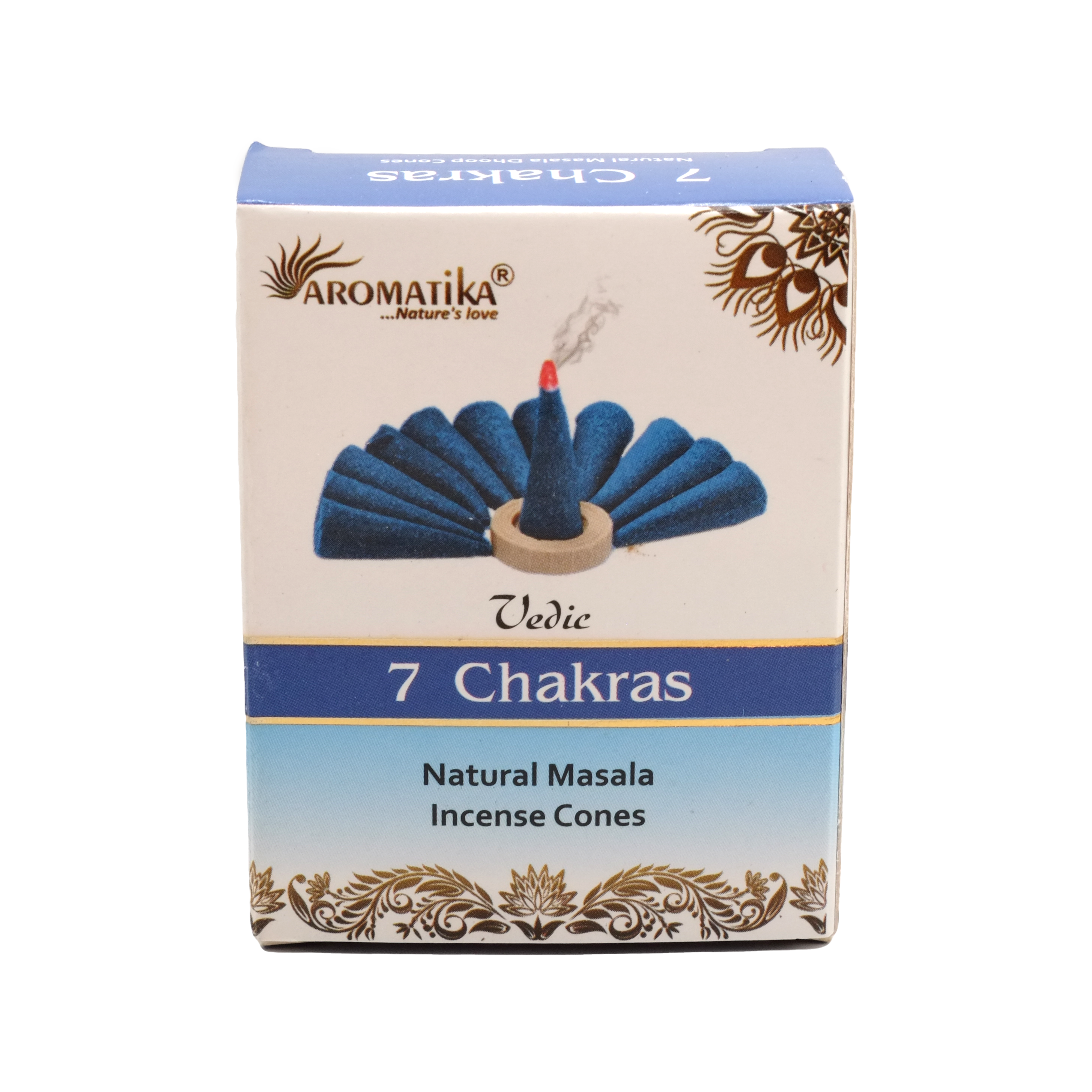 Encens naturel 7 chakras en cônes - Aromatika