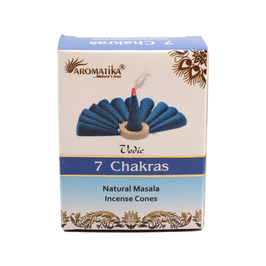 Encens naturel 7 chakras en cônes - Aromatika