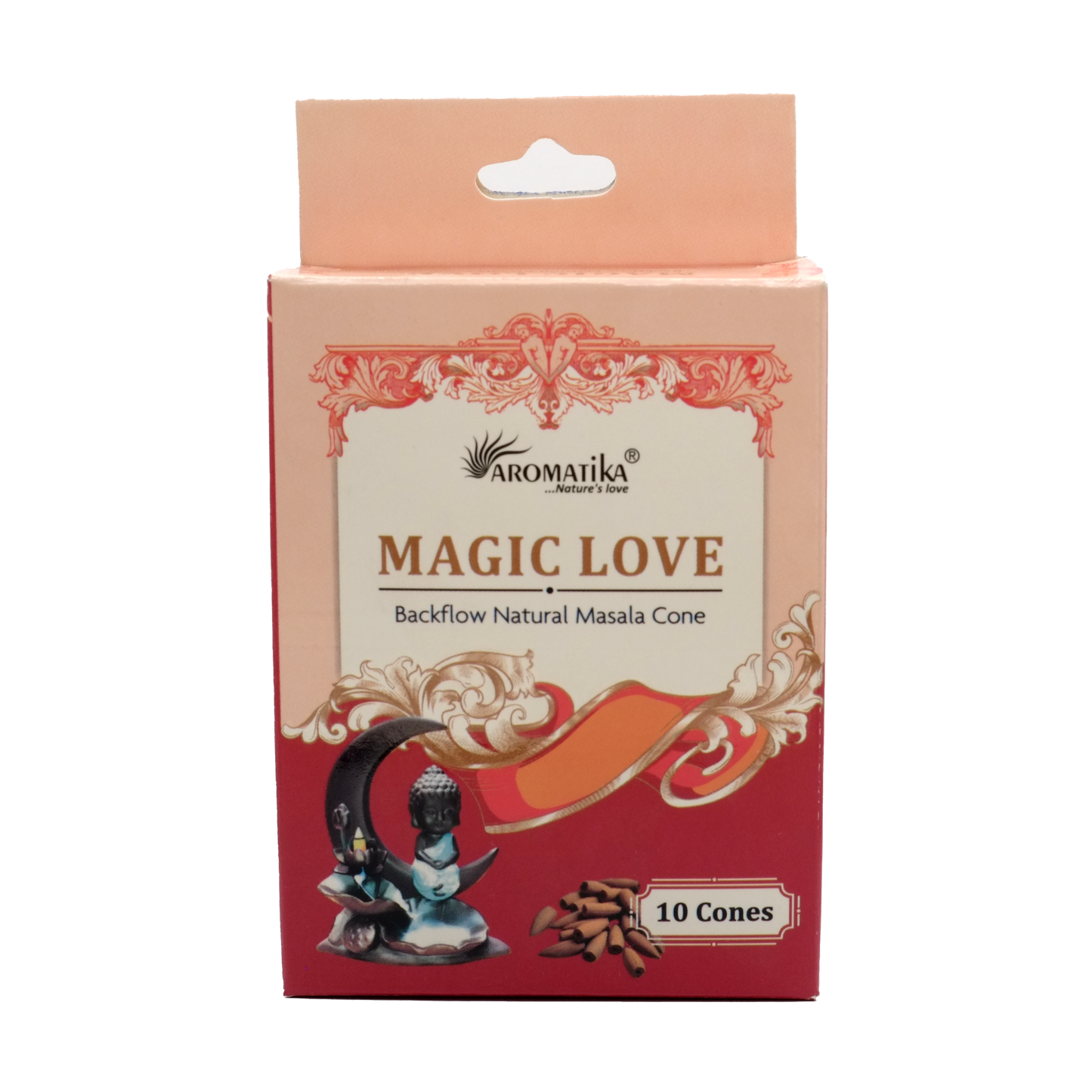 Encens naturel Magic Love en cônes - Encens inversé backflow