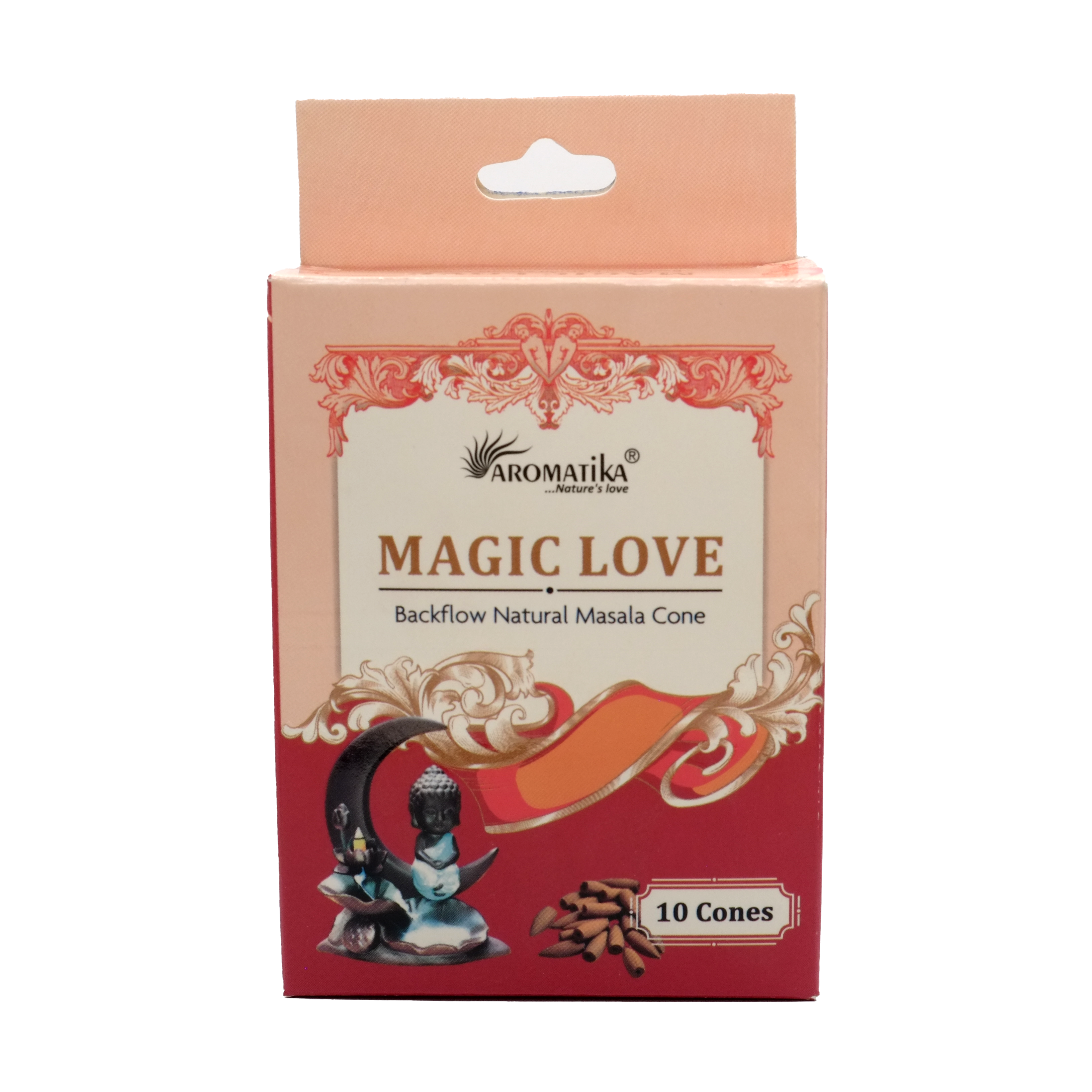 Encens naturel Magic Love en cônes - Encens inversé backflow